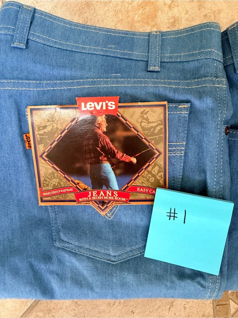 Vintage NWT Orange Tab Levi's Men's Denim Jeans - With a Skosh More Room